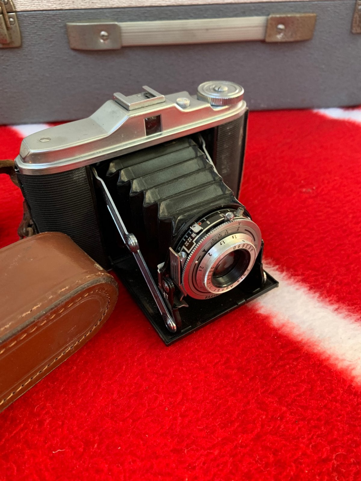 Camera klassieke Agfa Isolette vouwcamera uit jaren 40 of 50, Audio, Tv en Foto, Fotocamera's Analoog, Verzenden, Zo goed als nieuw