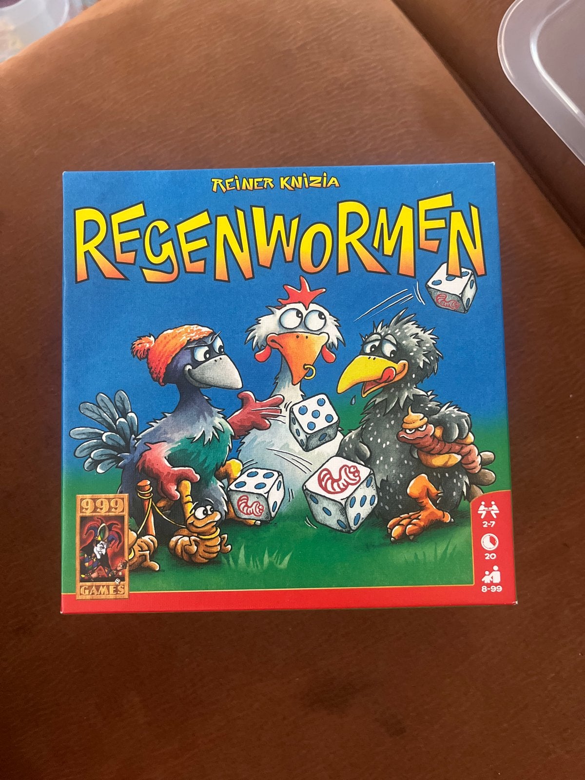 Regenwormen bordspel - Zo goed als nieuw, Drie of vier spelers, Ophalen, Zo goed als nieuw