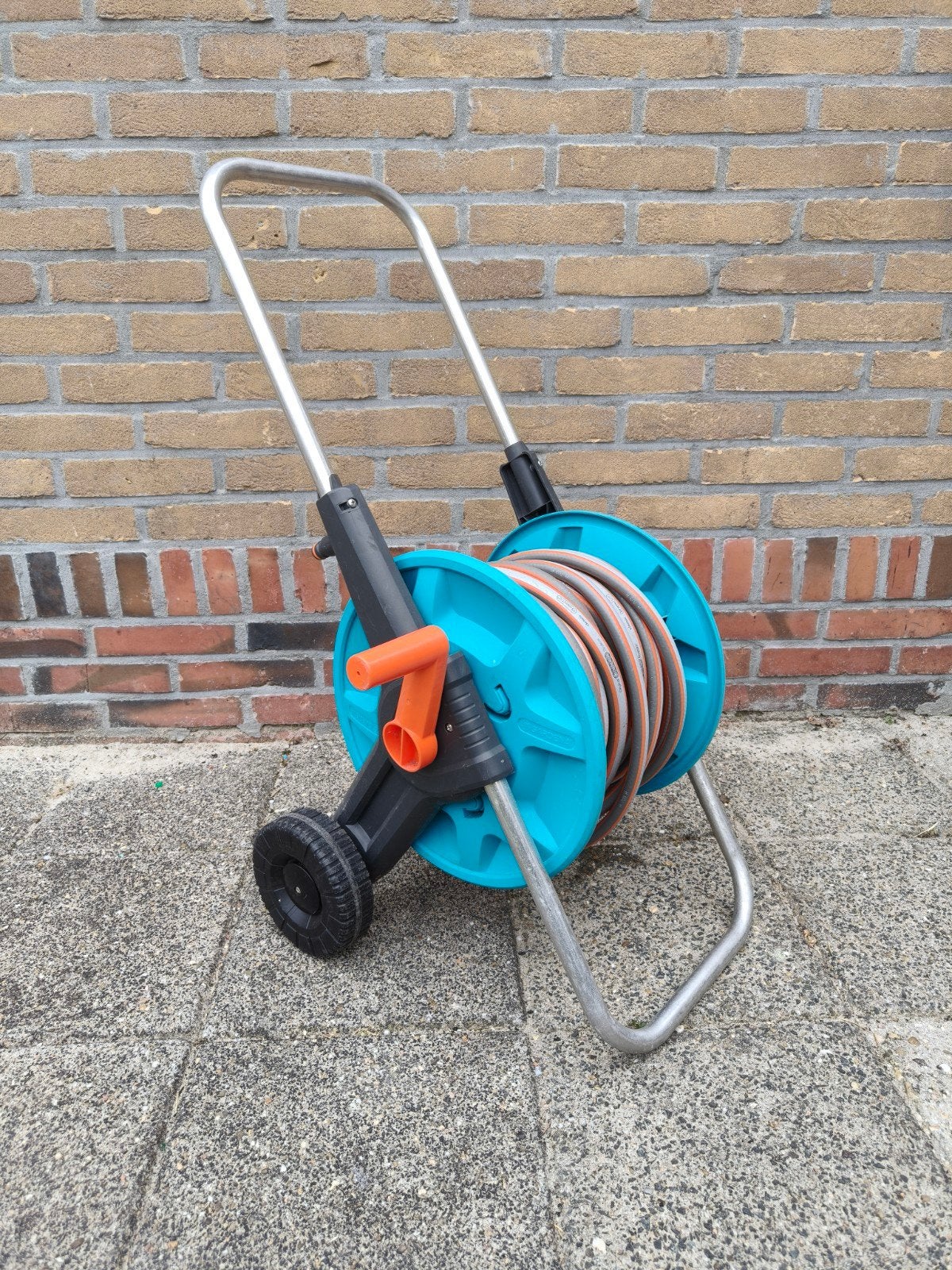 Gardena tuinslang met haspel 20 meter, Ophalen, Gebruikt, Tuinslanghaspel