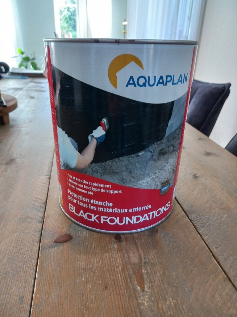 Aquaplan black foundations verf, Minder dan 5 liter, Ophalen of Verzenden, Nieuw, Zwart