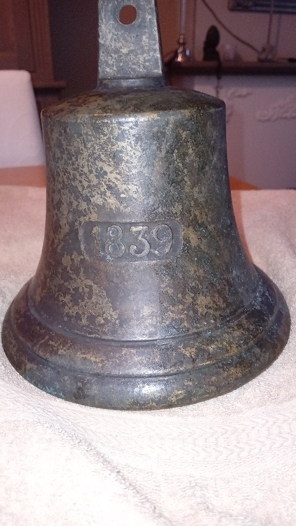 Scheepsbel van brons, Antiek en Kunst, Ophalen, Brons