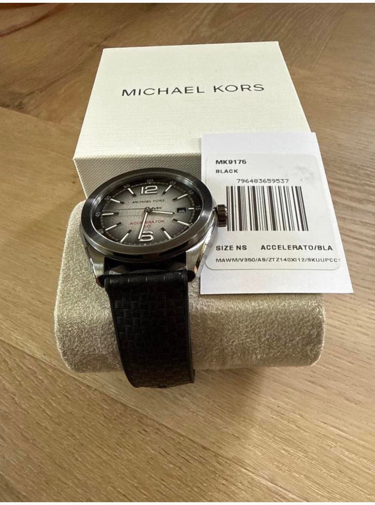 Michael Kors MK9175 Accelerato 2.0 Herenhorloge Zwart, Overige merken, Leer, Polshorloge, Nieuw