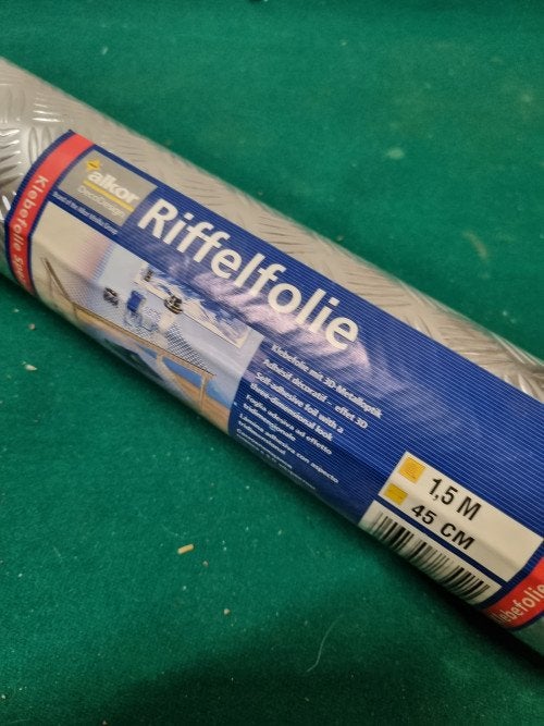Plakfolie riffelfolie nieuw rol, Ophalen of Verzenden, 'T Olde Gre-j, Info@toldegrej.nl, Endepoelstraat 20f Didam