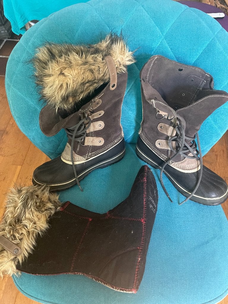 Sorel waterdichte laarzen met uitneembare vilten voering, SOREL, Hoge laarzen, Bruin, Verzenden