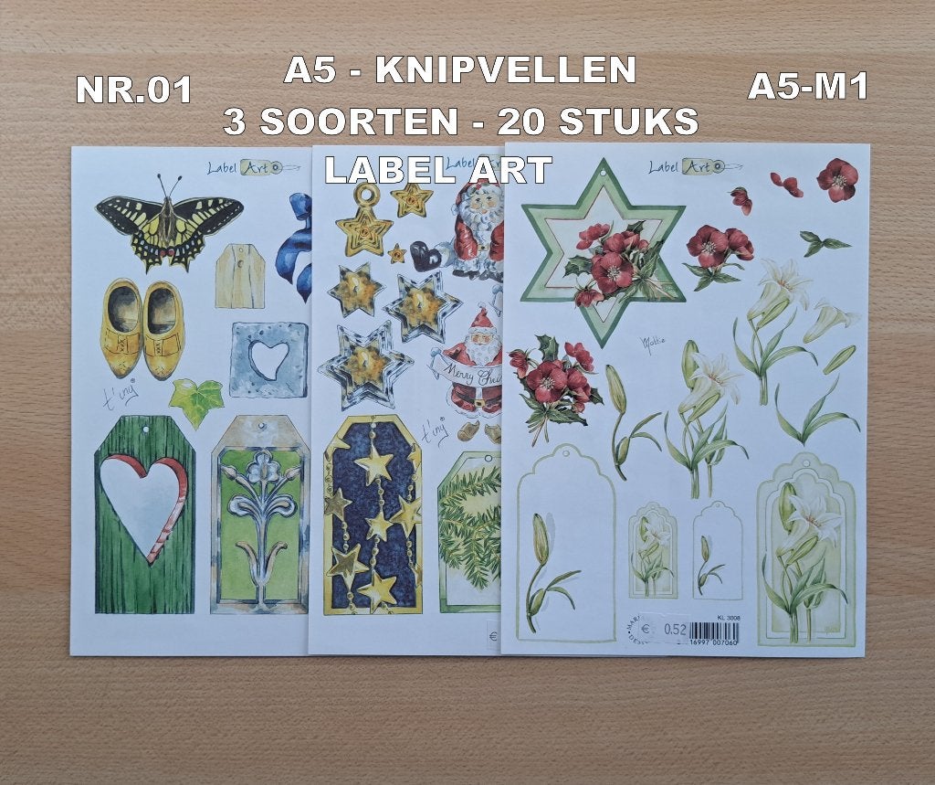 01...A5 KNIPVELLEN 29 SOORTEN-259 VELLEN (5 series) (M1), Ophalen of Verzenden, Nieuw, Meerdere plaatjes