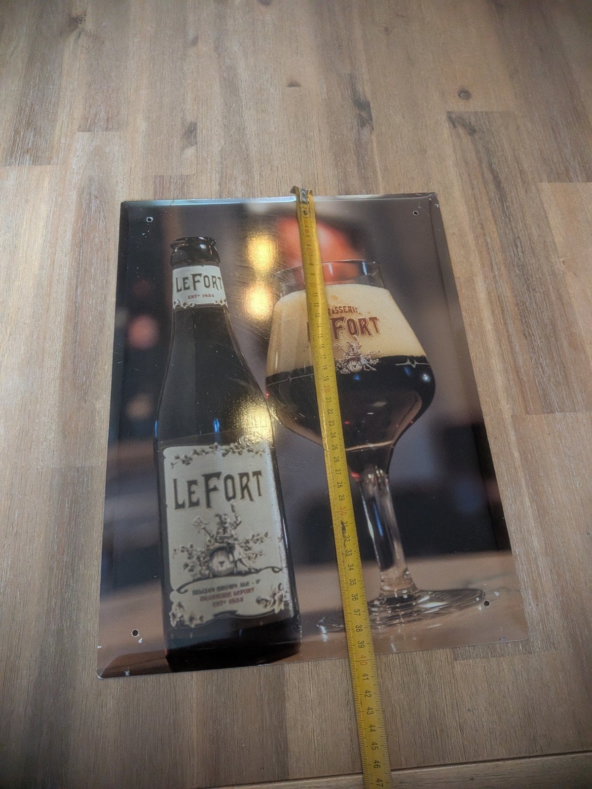 Le Fort Bier Reclamebord - Vintage Look, Ophalen of Verzenden