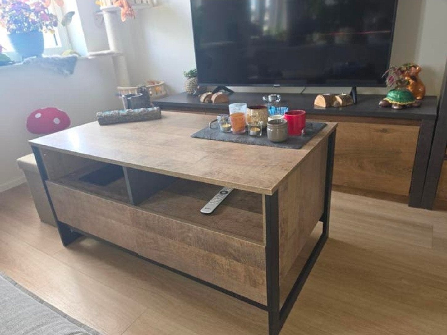 Meubella Salontafel met opbergruimte, Ophalen, Gebruikt, 100 tot 150 cm, 50 tot 100 cm