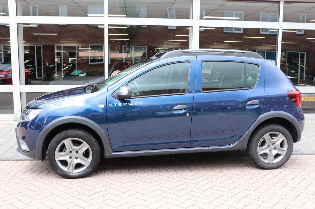 Dacia Sandero 0.9 TCe SL Stepway Automaat. Navigatie, trekha, 898 cc, Stof, Blauw, Startonderbreker