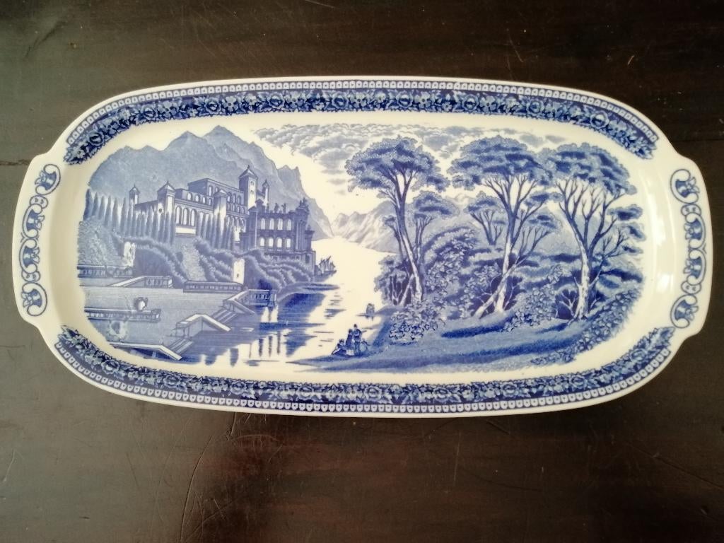 Een ovale serverschaal Cambridge Old England, Royal Sphinx, Antiek en Kunst, Antiek | Servies los, Ophalen of Verzenden