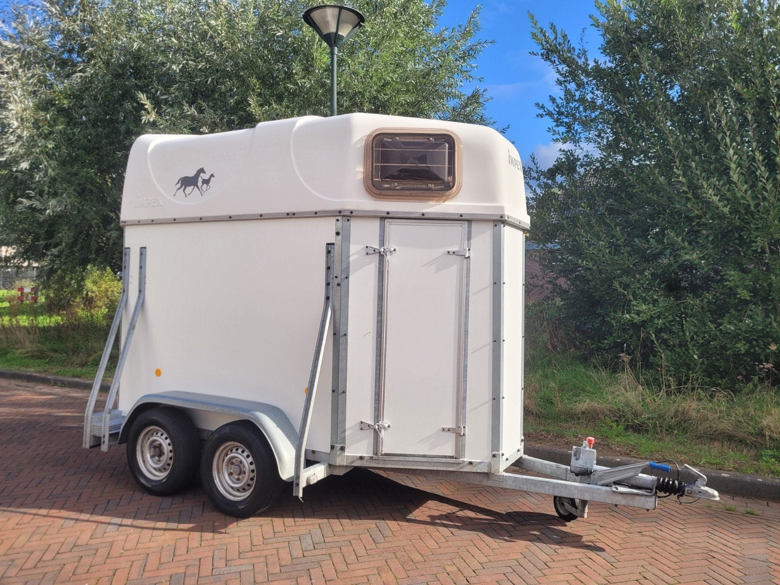 Compleet nieuw opgebouwde hoge Impex 1.5 paards trailer, Ophalen, Zo goed als nieuw, Hout, 1½-paards trailer