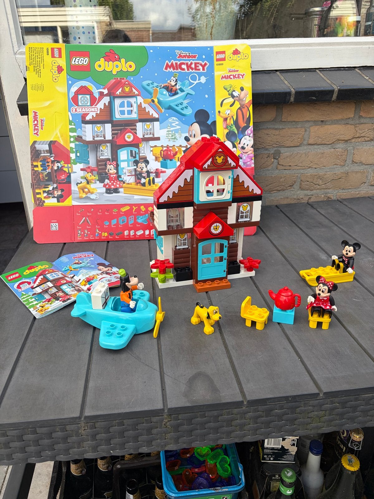 Lego Duplo Mickey's Vakantiehuis 10889, Ophalen of Verzenden, Zo goed als nieuw, Compleet, Complete set
