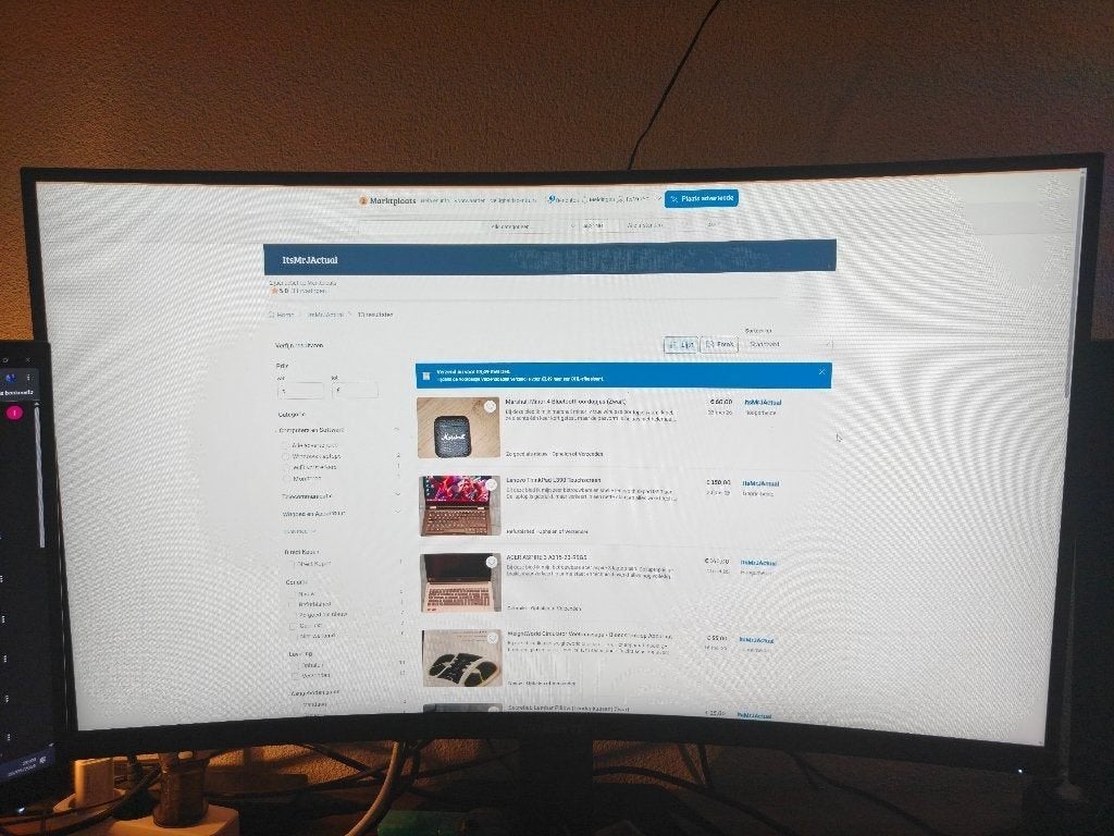Gigabyte G32QC 32 inch Curved QHD Gaming Monitor 165Hz, Computers en Software, HDMI, Curved, VA, Zo goed als nieuw