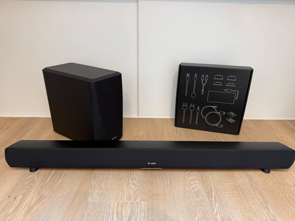 HEOS HomeCinema Soundbar met Subwoofer, Audio, Tv en Foto, Soundbars, Ophalen, Met externe subwoofer, Gebruikt