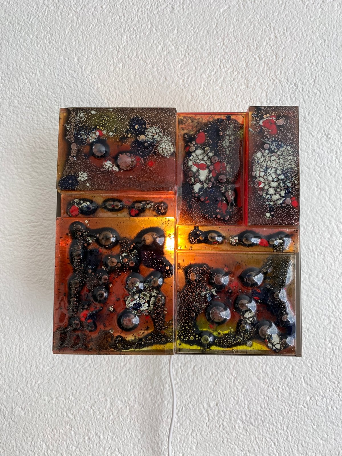 Vintage Raak wandlamp 70’s, Huis en Inrichting, Overige kleuren, Gebruikt, Raak Amsterdam, Ophalen of Verzenden