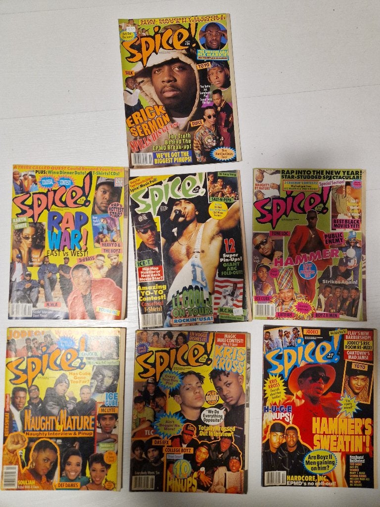 Vintage hip hop rap magazines Spice 80s, Ophalen of Verzenden, Zo goed als nieuw, Algemeen