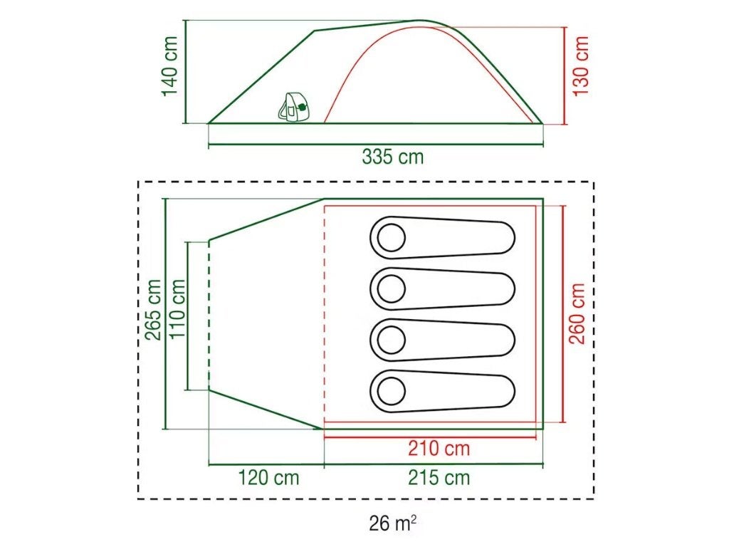 Coleman Darwin 4+ Blackout Compacte Koepeltent 4 Personen, Coleman, Info@coleman.com, Minervum Breda, Nieuw
