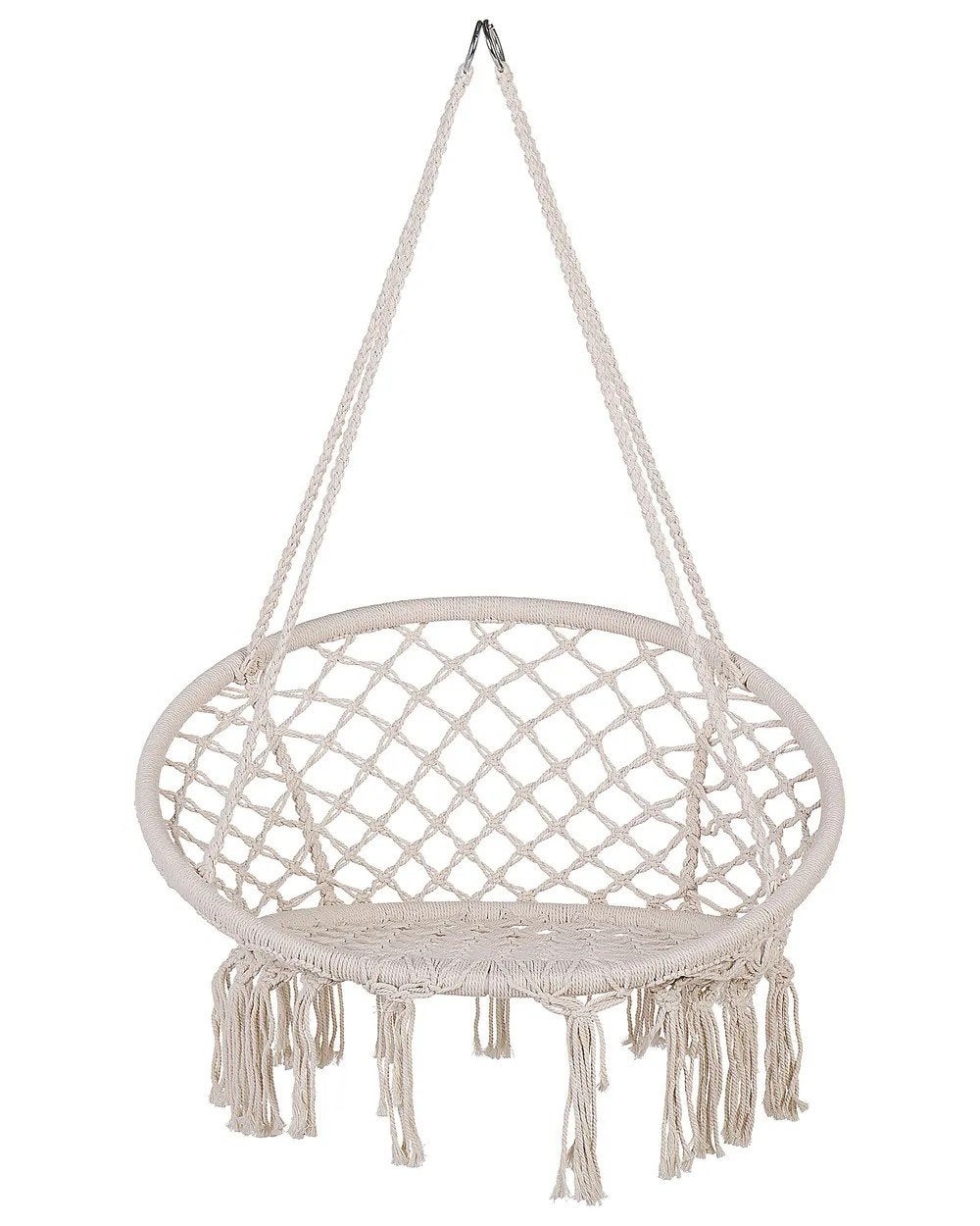 Macrame hangstoel (2 stuks) voor binnen en buiten, Ophalen of Verzenden, Gebruikt, Eenpersoons, Binnen