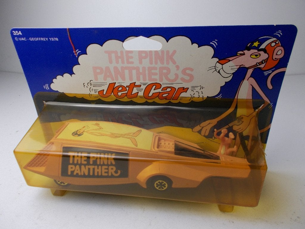 1978 Dinky Toys 354 PINK PANTHER JETCAR IN ORIGINEEL DOOSJE!, Hobby en Vrije tijd, Ophalen of Verzenden, Nieuw, Auto, Dinky Toys