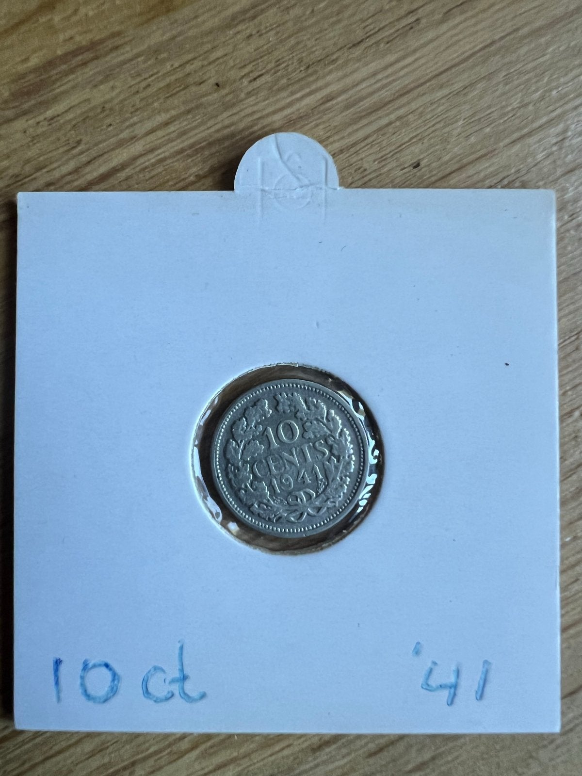Zilveren dubbeltje Wilhelmina 1941, Ophalen, Zilver, 10 cent, Koningin Wilhelmina