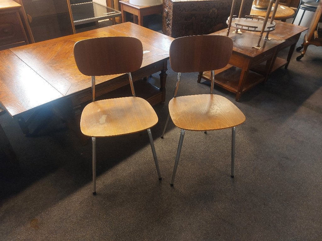 2 vintage Gispen 116 rietveld stoelen ( 501151), Ophalen, Gebruikt, Twee
