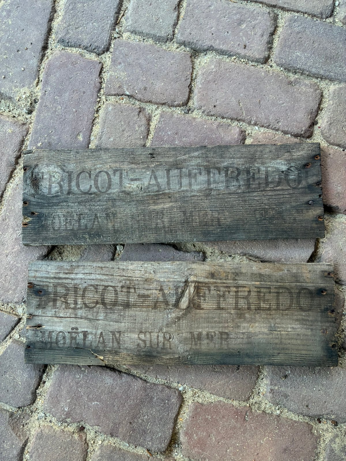 Antieke houten bordjes, Ophalen of Verzenden