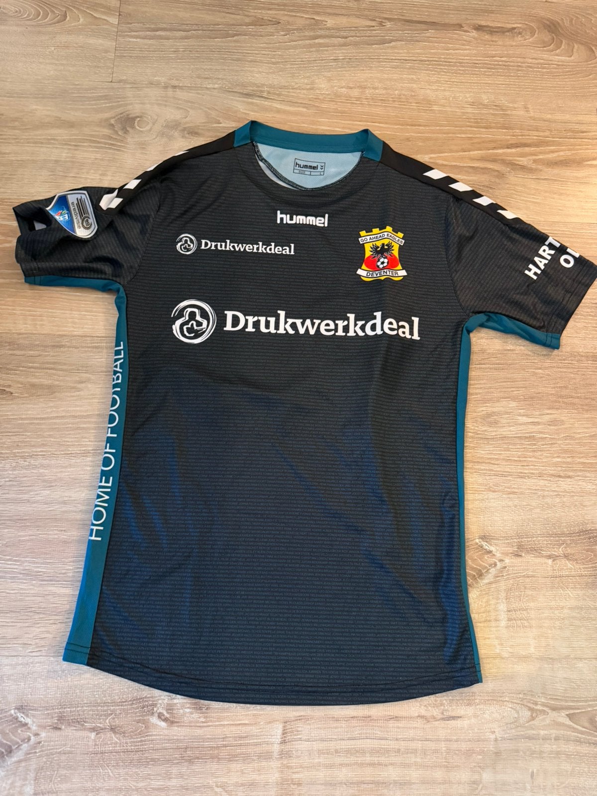 Go Ahead Eagles uitshirt 2016/2017 maat L matchworn Daemen, Maat L, Ophalen of Verzenden, Zo goed als nieuw, Shirt
