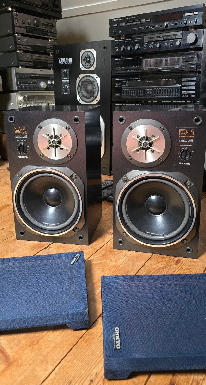 Onkyo D-1 Boekenplank Luidsprekers - Vintage Geluid, Audio, Tv en Foto, Gebruikt, Ophalen of Verzenden, Minder dan 60 watt, Onkyo