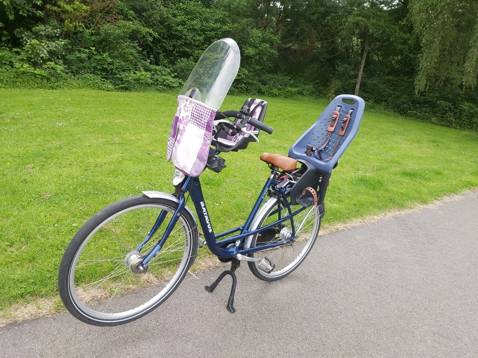 BATAVUS MAMBO moederfiets compleet met kinderzitjes, Ophalen, 2 zitjes, Buggydrager, Batavus
