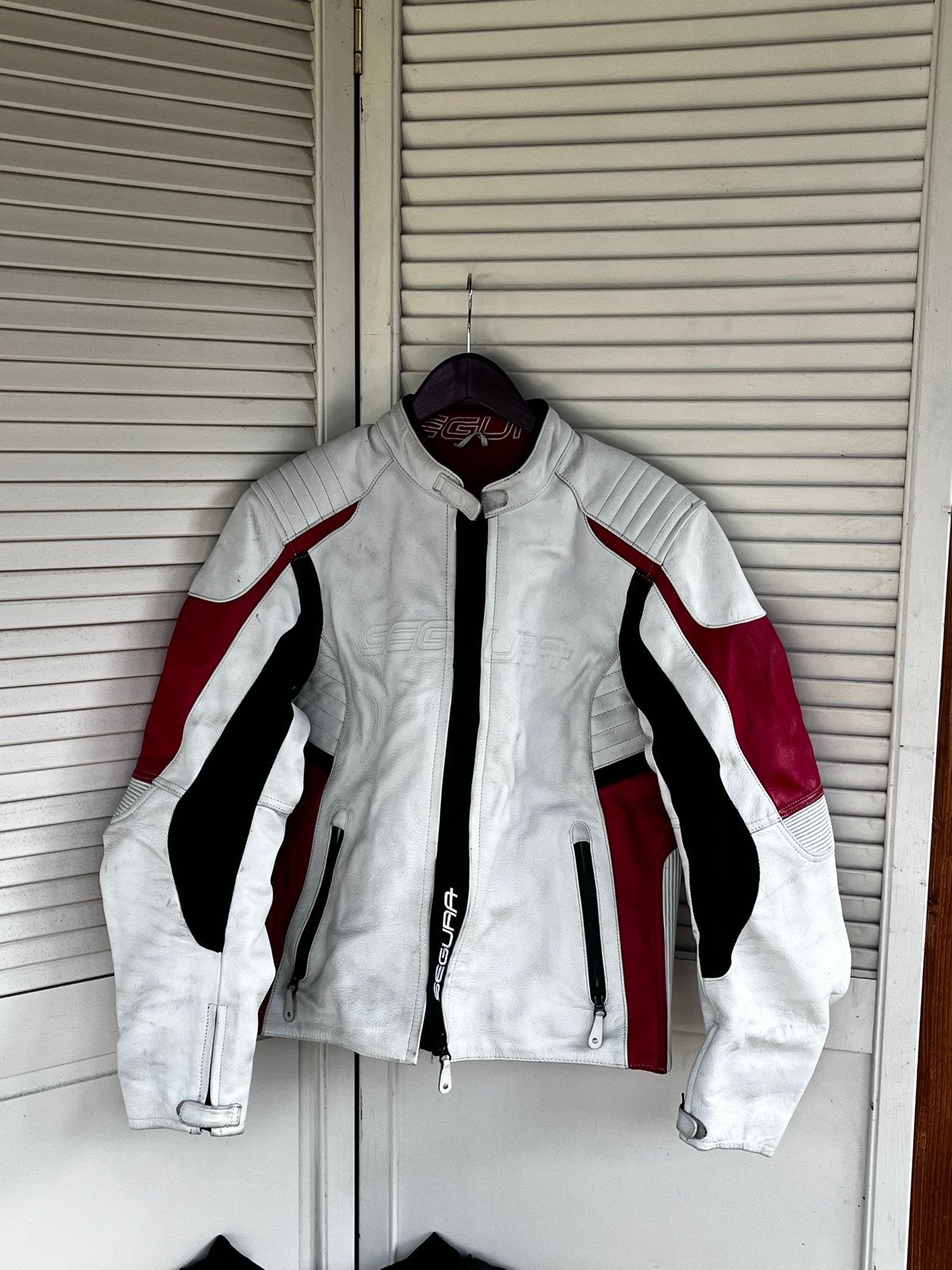 Segura leren motorpak (jas en broek), Ophalen, Tweedehands, Heren, Combipak