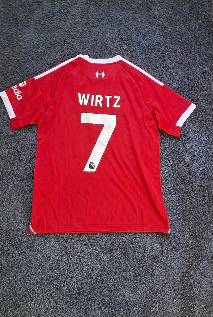 Liverpool thuisshirt 2025/2026 – Wirtz jersey korte mouw, Maat S, Ophalen of Verzenden, Nieuw, Shirt
