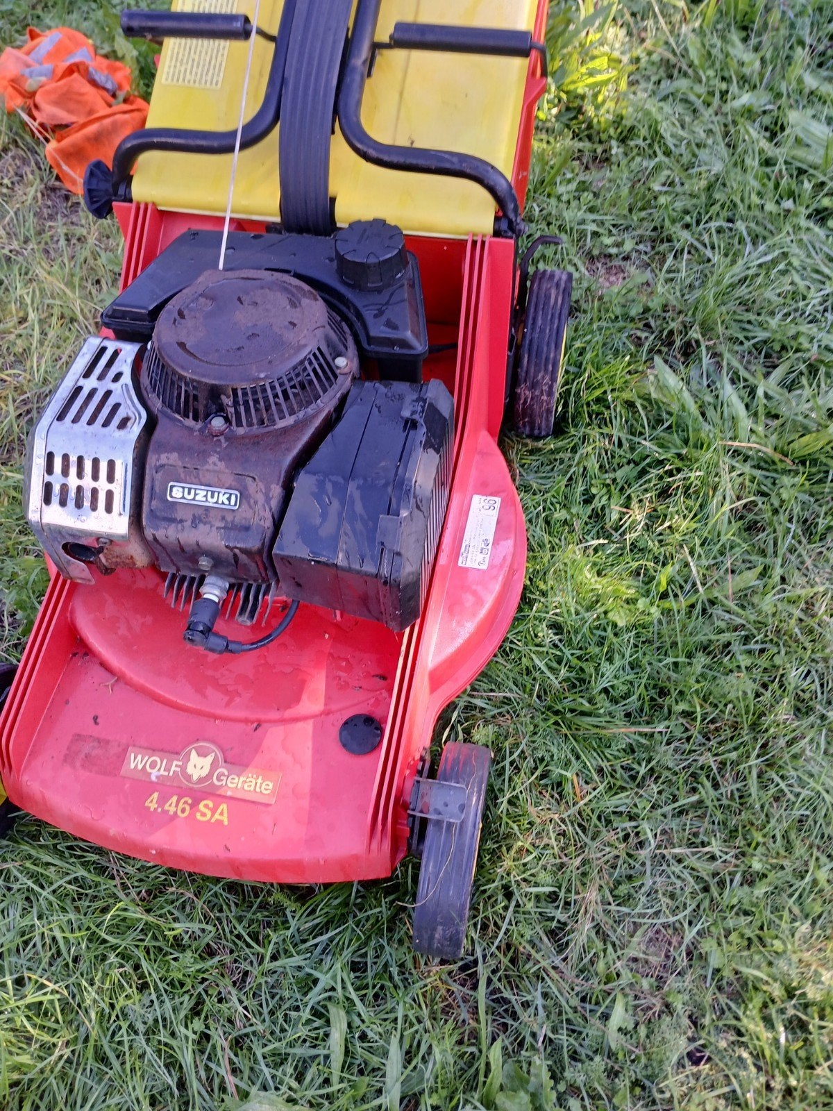 Wolf Garten grasmaaier 4.46 SA - 2 jaar stilgestaan, Tuin en Terras, Cirkelmaaier, Ophalen of Verzenden, Opvangbak, Benzine-grasmaaier