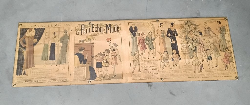 Le Petit Echo de la Mode frans mode blad uit 1930 ingelijst, Ophalen, 1920 tot 1940, Buitenland, Tijdschrift