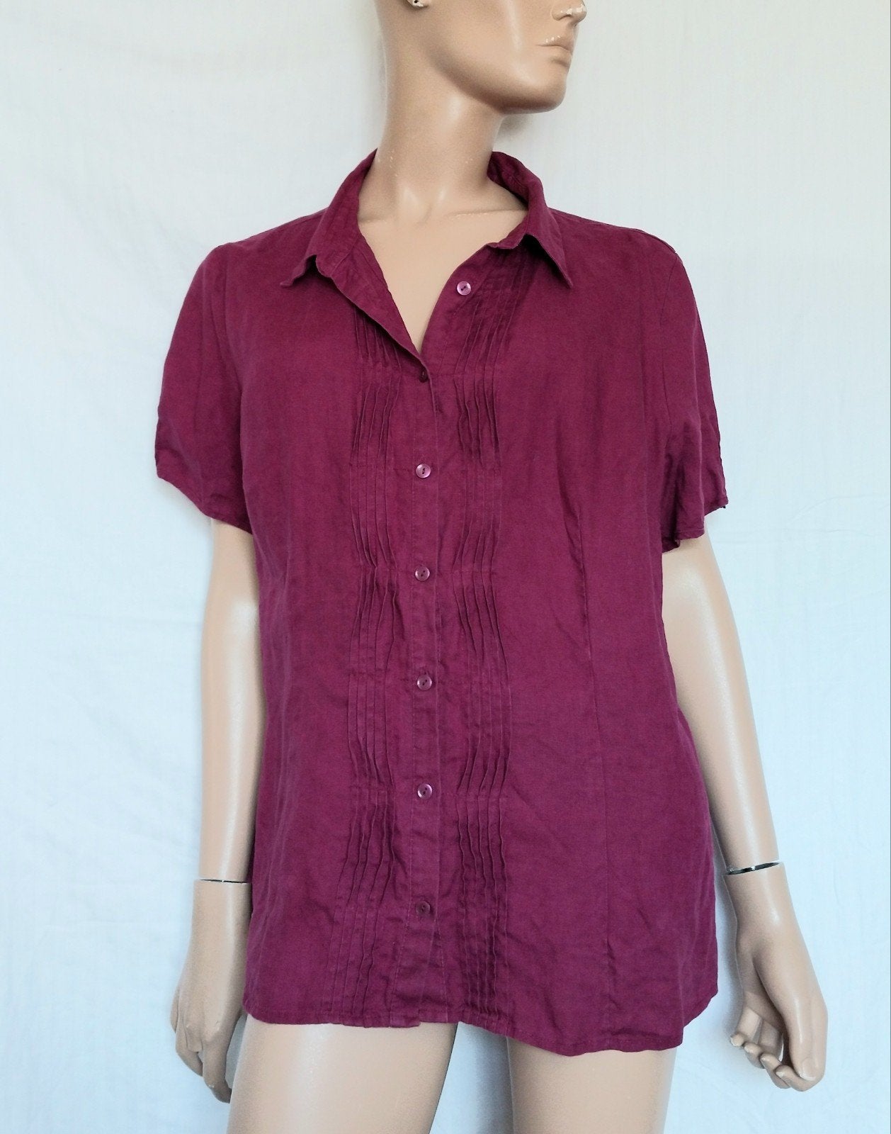 GIORGIO LINNEN Blouse,  Maat 44 - 46, Ophalen of Verzenden, Zo goed als nieuw, Maat 42/44 (L), Overige kleuren