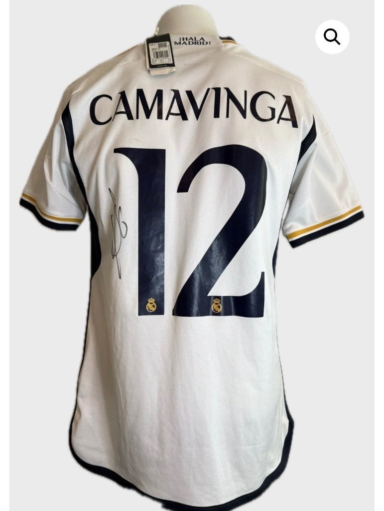 Gesigneerde voetbalshirt camavinga, Kleding | Heren, Sportkleding, Ophalen of Verzenden, Nieuw, Maat 52/54 (L), Voetbal
