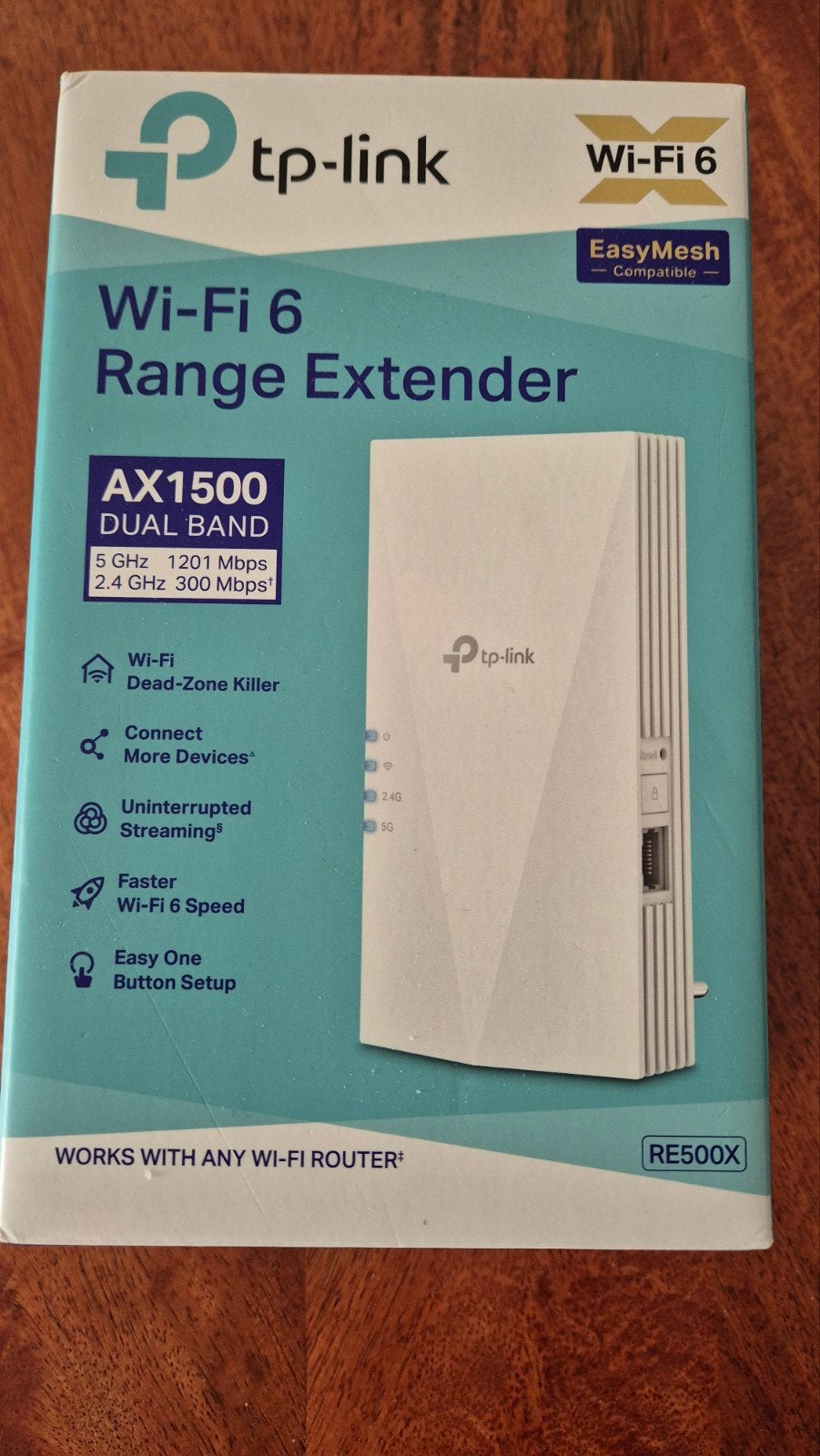 TP-Link RE500X Wi-Fi 6 Range Extender AX1500 Dual Band, Ophalen of Verzenden, Nieuw, TP-Link