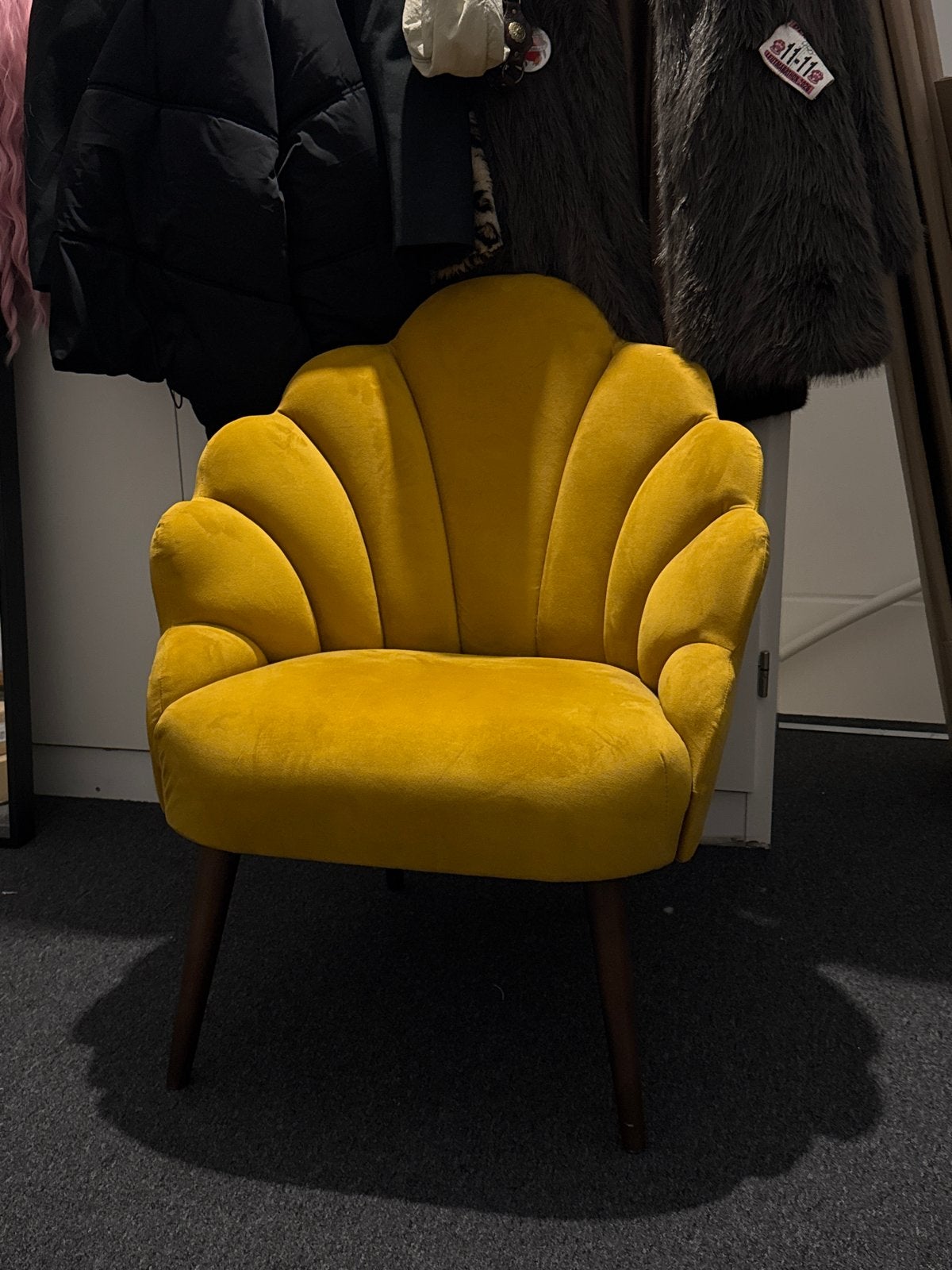 Gele schelp fauteuil - merk Sissy-Boy, Ophalen, Overige kleuren, Zo goed als nieuw, Eén