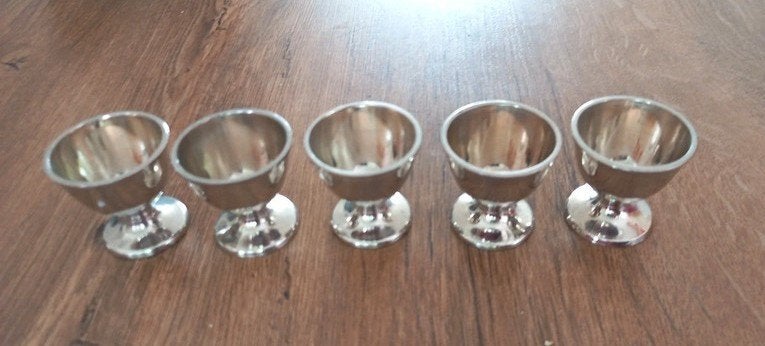 5 vintage eierdopjes, Overige materialen, Overige typen, Ophalen of Verzenden, Zo goed als nieuw
