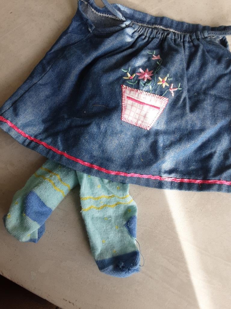 Spijkerjurkje met maillot baby born, Ophalen of Verzenden
