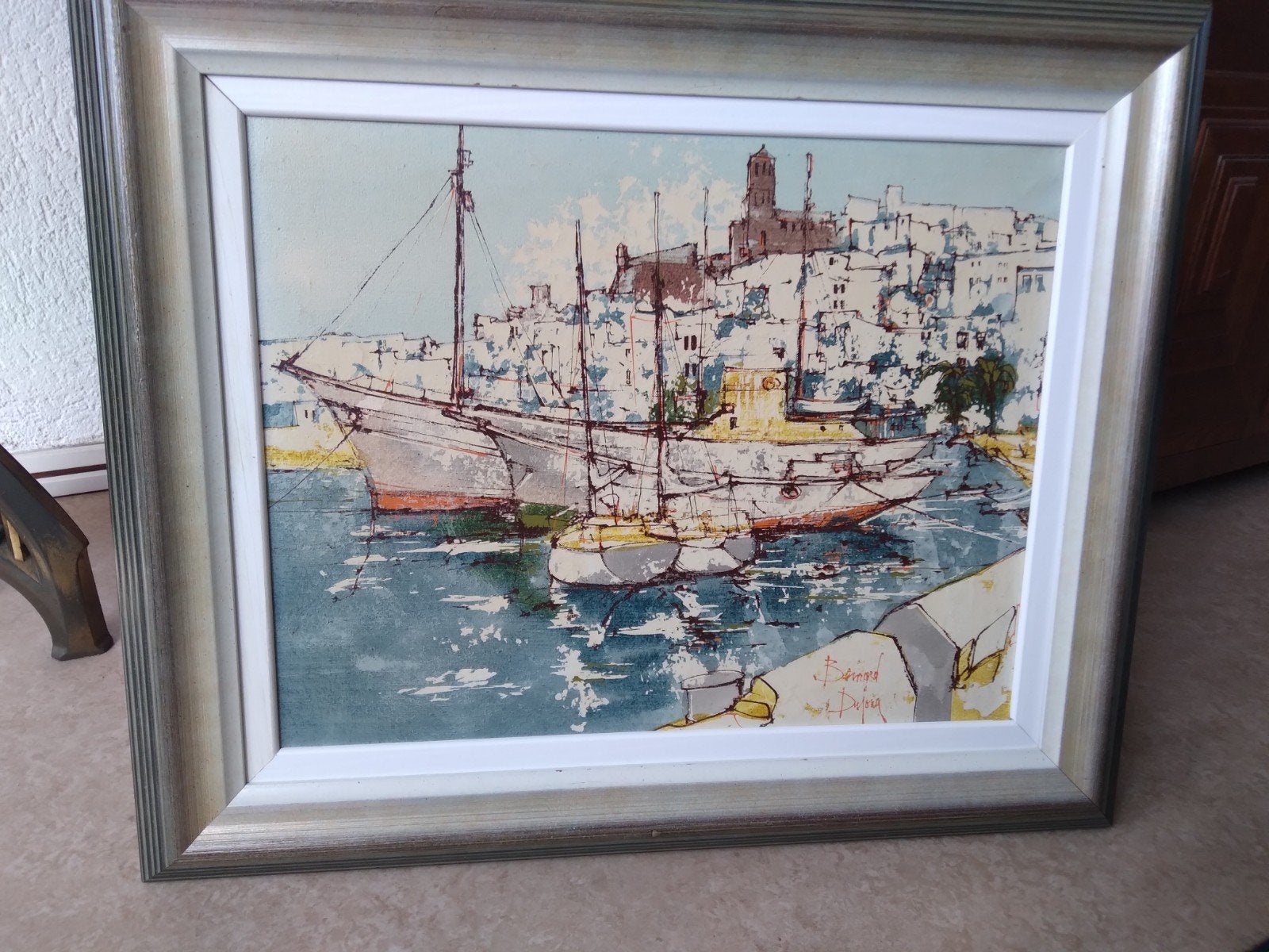 Zonnige Franse Haven, Antiek en Kunst, Ophalen of Verzenden