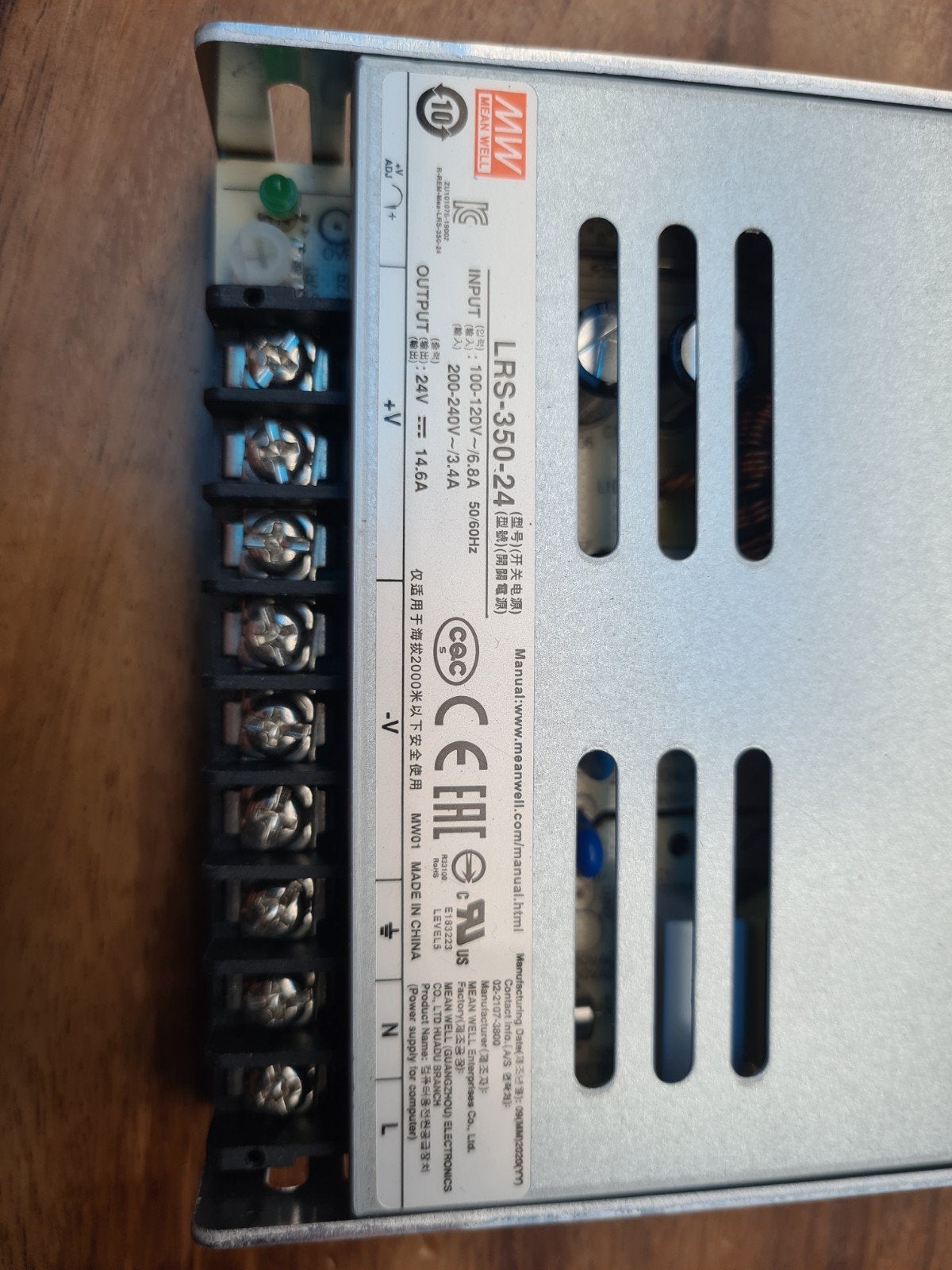 Professionele Mean well 350 W voeding LRS-350-24 voor o.a. L, Ophalen