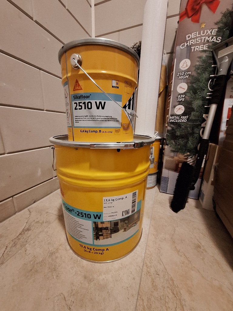 Sikafloor 2510W  comp. A 13,6kg + comp. B 6,4kg, Ral 7035, Ophalen of Verzenden