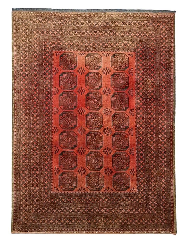 Perzisch tapijt Ersari 350x250  wollen vloerkleed Turkmeens, 1185VB, De handelmaatschappij, 200 cm of meer, Ophalen of Verzenden