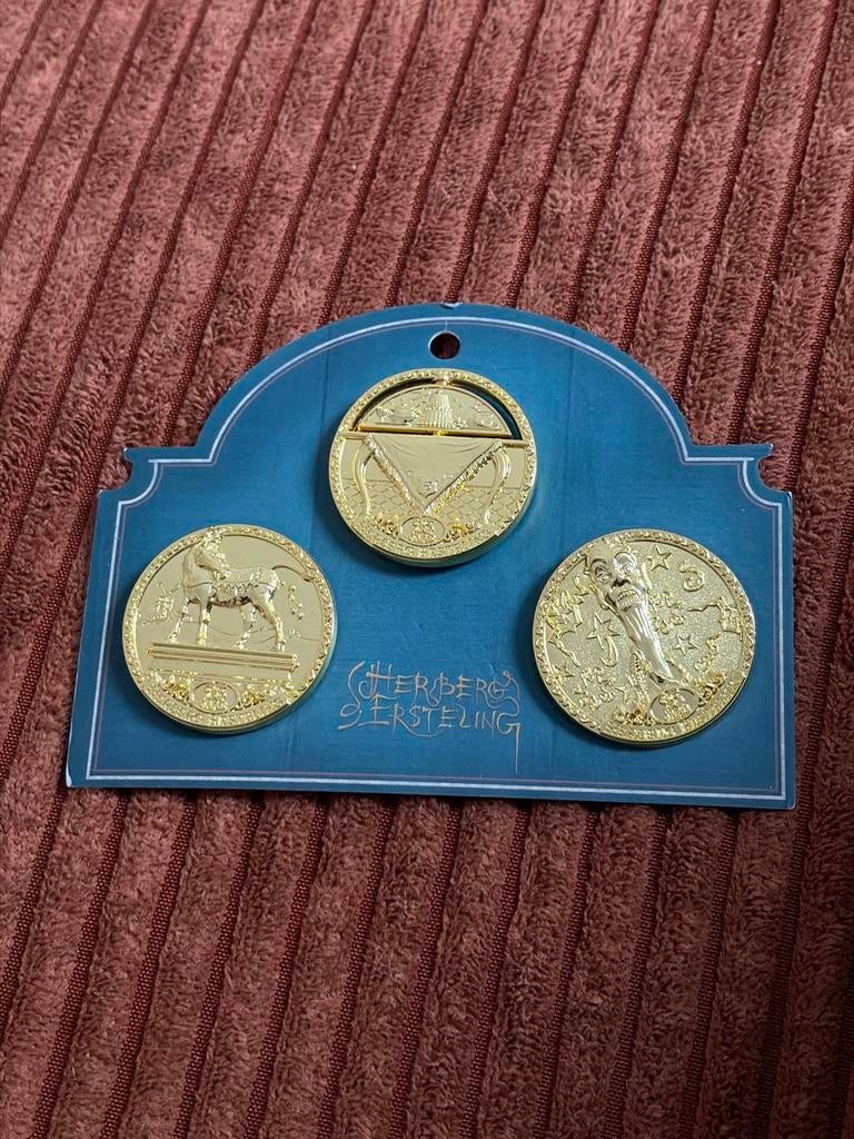 Efteling Herberg Sterreling Munten Set - Goudkleurig, Setje, Koningin Beatrix, Goud, Overige waardes