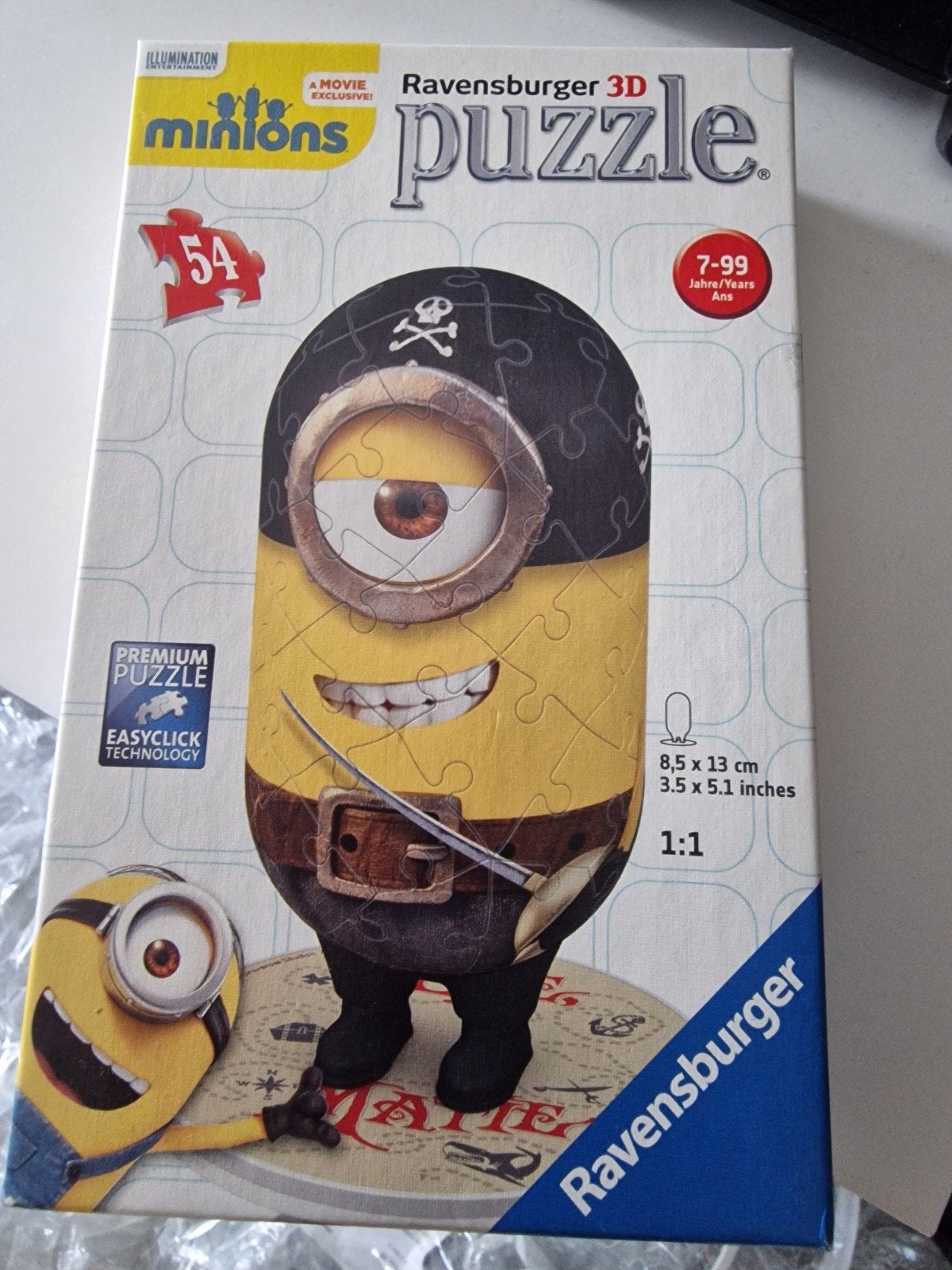 Ravensburger 3D Minions Piraten Puzzel 54 stukjes, Ophalen of Verzenden, 10 tot 50 stukjes, Nieuw, 6 jaar of ouder