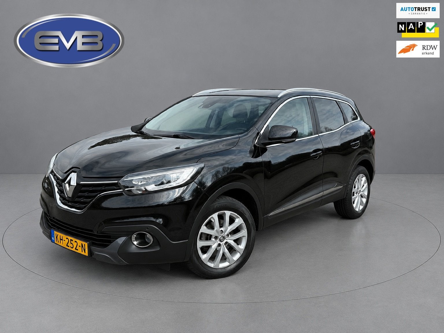 Renault Kadjar 1.2 TCe Intens, trekhaak, 1/2 lederen sportin, Auto's, Voorwielaandrijving, Euro 6, 4 cilinders, Zwart