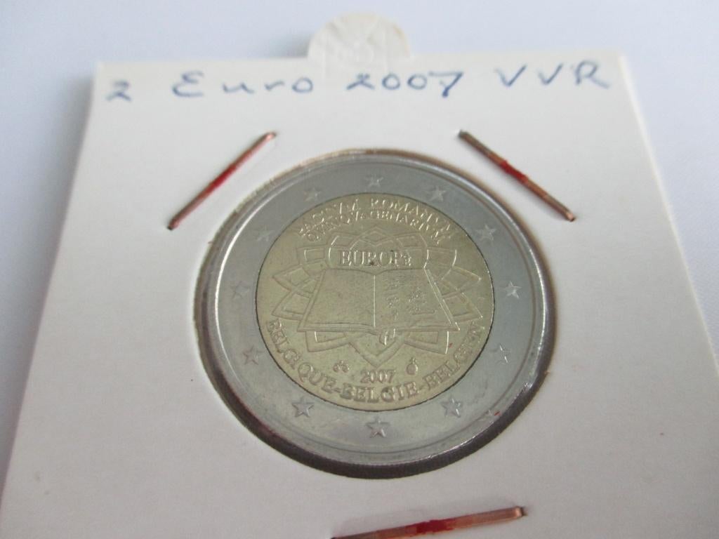 België 2 euro Verdrag van Rome 2007 unc, Ophalen of Verzenden, België, 2 euro, Losse munt
