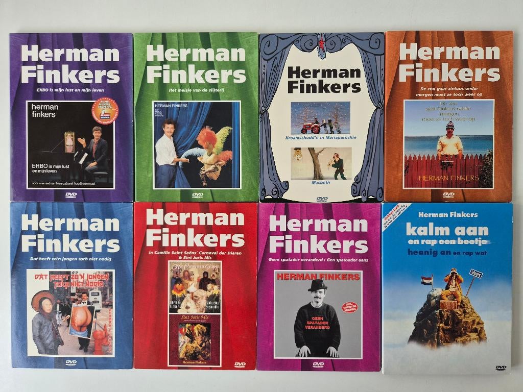 Hele Oeuvre Herman Finkers - 9-Disc, Cd's en Dvd's, Dvd's | Cabaret en Sketches, Alle leeftijden, Ophalen of Verzenden, Zo goed als nieuw