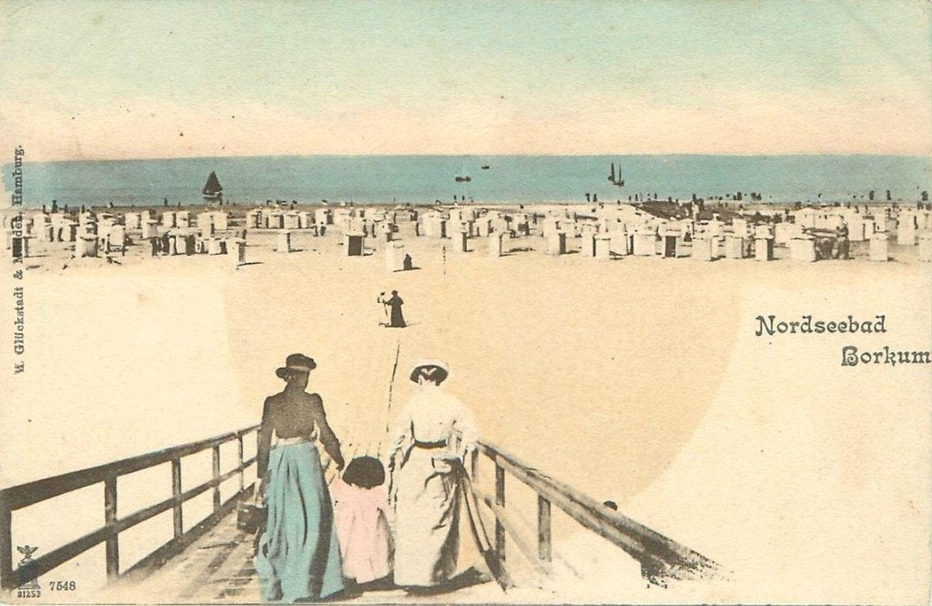 701-442-021 Borkum, Verzamelen, Ansichtkaarten | Buitenland, Verzenden, Voor 1920, Duitsland