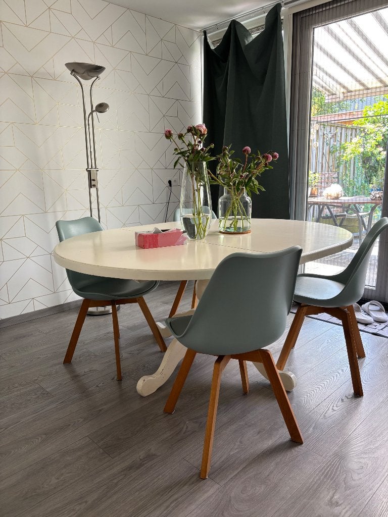 Ovale eettafel, landelijke stijl, Ophalen, Gebruikt, 100 tot 150 cm, Landelijk