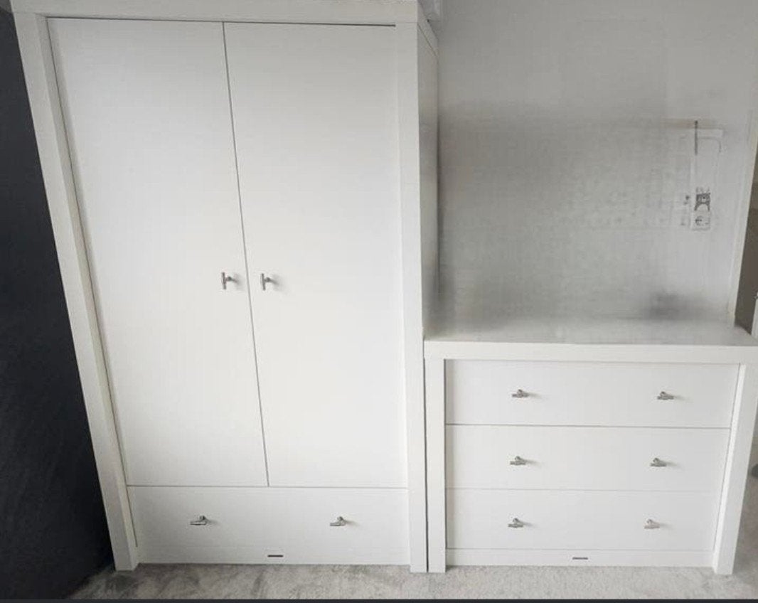 Complete Kidsmill babykamer: kast, ledikant, commode, Ophalen, Gebruikt, Jongetje of Meisje
